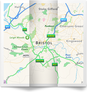 Map of Bristol