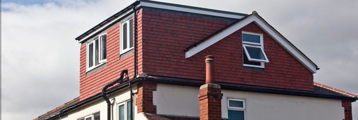 Attic conversion with roof windows